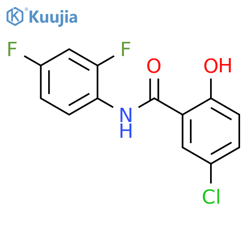 Benzamide, 5-chloro-N-(2,4-difluorophenyl)-2-hydroxy- structure