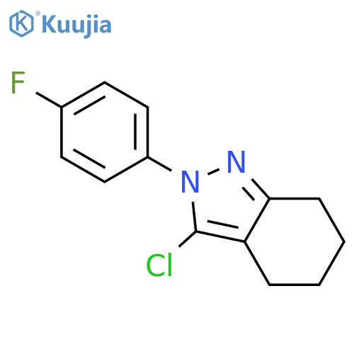 2H-INDAZOLE, 3-CHLORO-2-(4-FLUOROPHENYL)-4,5,6,7-TETRAHYDRO- structure