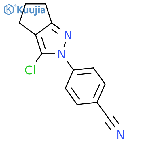 4-(3-Chloro-5,6-dihydrocyclopenta[c]pyrazol-2(4H)-yl)benzonitrile structure
