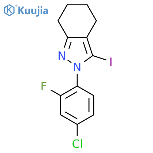 2H-Indazole, 2-(4-chloro-2-fluorophenyl)-4,5,6,7-tetrahydro-3-iodo- structure