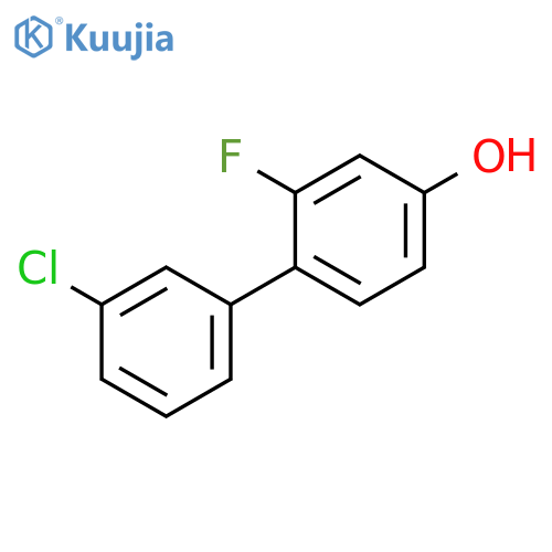 4-(3-Chlorophenyl)-3-fluorophenol structure