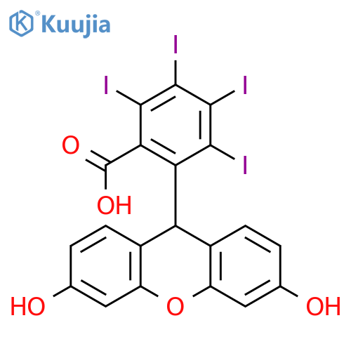 Benzoic acid, 2-(3,6-dihydroxy-9H-xanthen-9-yl)-3,4,5,6-tetraiodo- structure