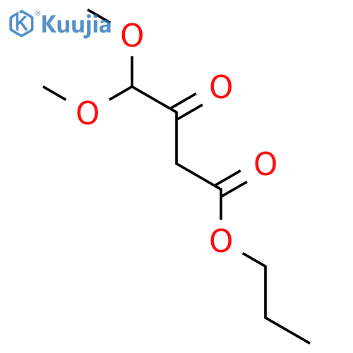 Butanoic acid,4,4-dimethoxy-3-oxo-, propyl ester structure