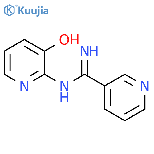 3-Pyridinecarboximidamide, N-(3-hydroxy-2-pyridinyl)- structure
