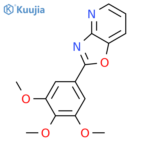 Oxazolo[4,5-b]pyridine, 2-(3,4,5-trimethoxyphenyl)- structure
