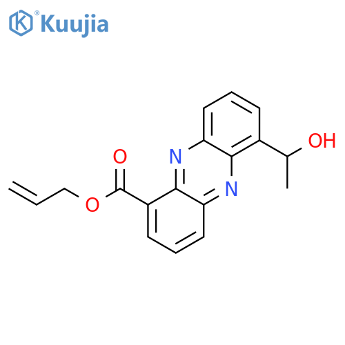 1-PHENAZINECARBOXYLIC ACID, 6-(1-HYDROXYETHYL)-, 2-PROPENYL ESTER structure