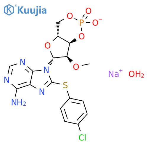 8-(4-Chlorophenylthio)-2'-O-methyladenosine 3',5'-cyclic Monophosphate Sodium Salt structure