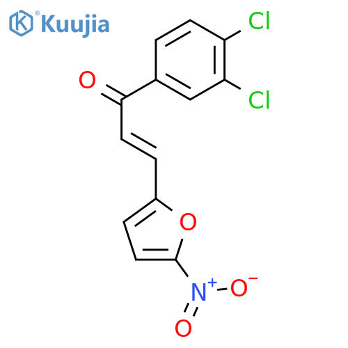 (2E)-1-(3,4-dichlorophenyl)-3-(5-nitrofuran-2-yl)prop-2-en-1-one structure