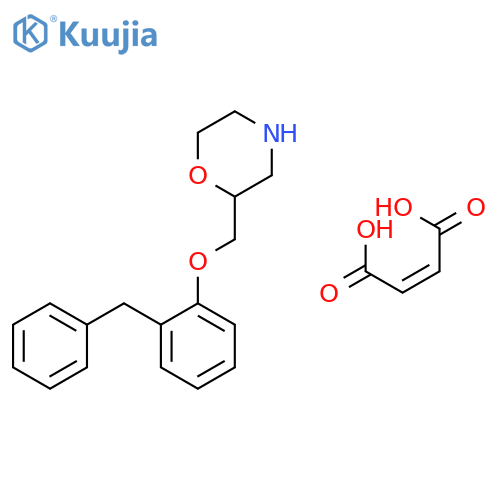 Morpholine, 2-[[2-(phenylmethyl)phenoxy]methyl]-, (2Z)-2-butenedioate structure