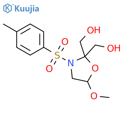 [5-Methoxy-3-(4-methylbenzene-1-sulfonyl)-1,3-oxazolidine-2,2-diyl]dimethanol structure