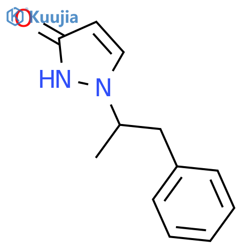 3H-Pyrazol-3-one, 1,2-dihydro-1-(1-methyl-2-phenylethyl)- structure