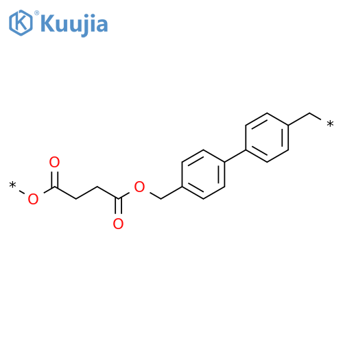 Poly[oxy(1,4-dioxo-1,4-butanediyl)oxymethylene[1,1'-biphenyl]-4,4'-diylmethylene] structure