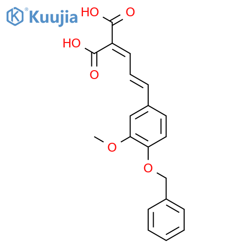 2-[(e)-3-(3-methoxy-4-phenylmethoxyphenyl)prop-2-enylidene]propanedioic Acid structure