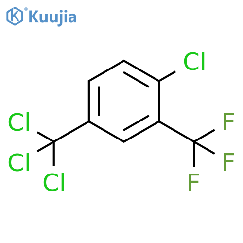 Benzene, 1-chloro-4-(trichloromethyl)-2-(trifluoromethyl)- structure