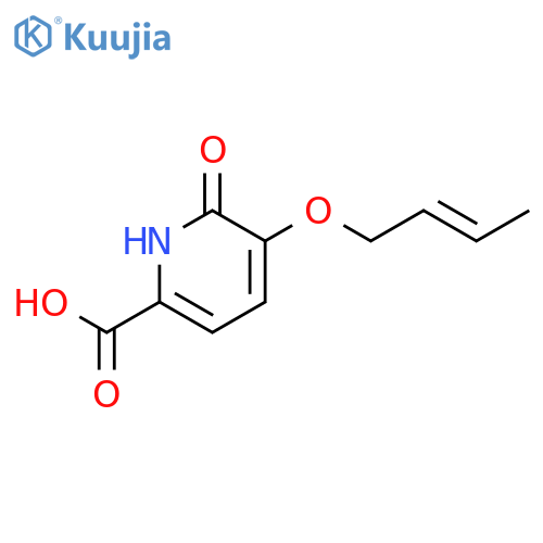 2-Pyridinecarboxylic acid, 5-(2-butenyloxy)-1,6-dihydro-6-oxo- structure