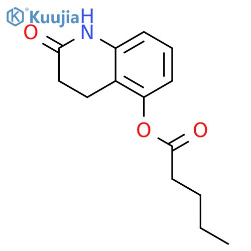 PENTANOIC ACID, 1,2,3,4-TETRAHYDRO-2-OXO-5-QUINOLINYL ESTER structure