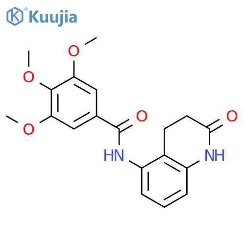 Benzamide, 3,4,5-trimethoxy-N-(1,2,3,4-tetrahydro-2-oxo-5-quinolinyl)- structure