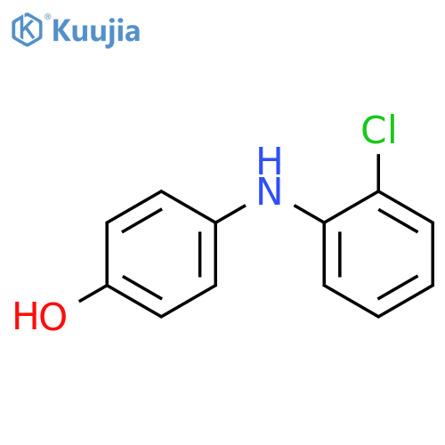 4-[(2-chlorophenyl)amino]phenol structure