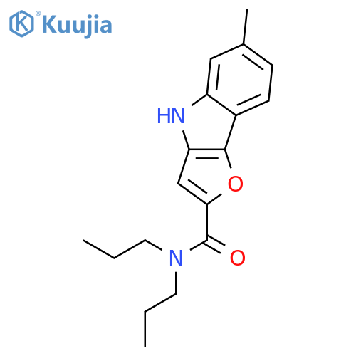 4H-Furo[3,2-b]indole-2-carboxamide, 6-methyl-N,N-dipropyl- structure