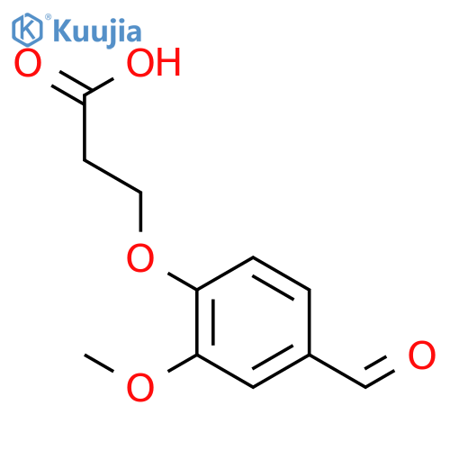 3-(4-formyl-2-methoxyphenoxy)propanoic Acid structure