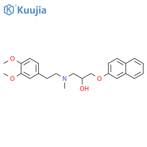 2-Propanol,1-[[2-(3,4-dimethoxyphenyl)ethyl]methylamino]-3-(2-naphthalenyloxy)- structure