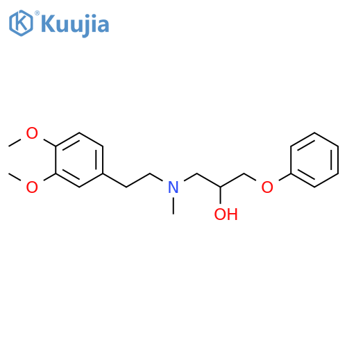 2-Propanol, 1-[[2-(3,4-dimethoxyphenyl)ethyl]methylamino]-3-phenoxy- structure
