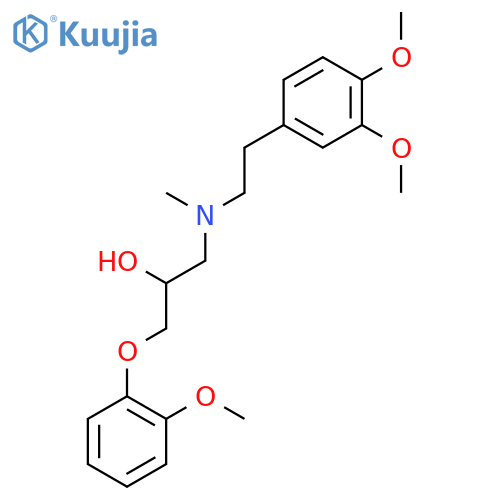 2-Propanol,1-[[2-(3,4-dimethoxyphenyl)ethyl]methylamino]-3-(2-methoxyphenoxy)- structure