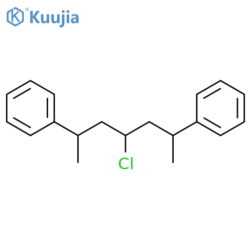 Benzene, 1,1'-(3-chloro-1,5-dimethyl-1,5-pentanediyl)bis- structure