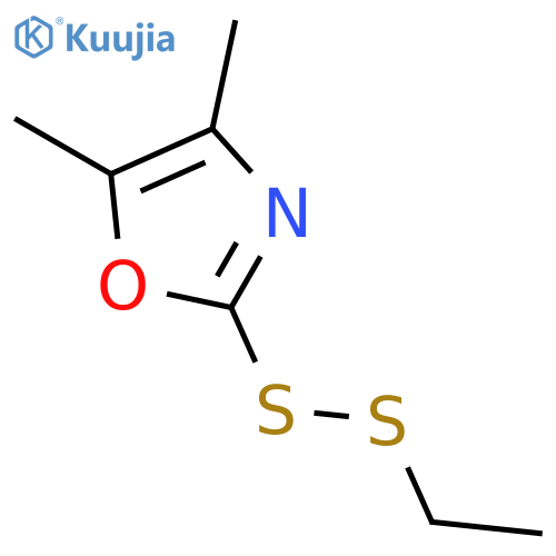 Oxazole, 2-(ethyldithio)-4,5-dimethyl- structure