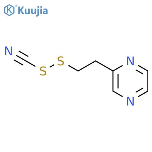 Pyrazine, [2-(cyanodithio)ethyl]- structure
