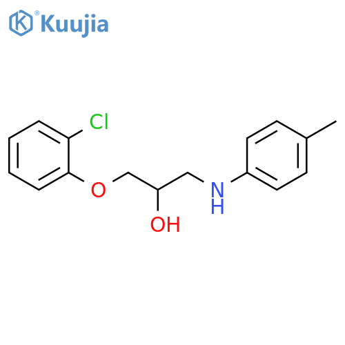 2-Propanol, 1-(2-chlorophenoxy)-3-[(4-methylphenyl)amino]- structure
