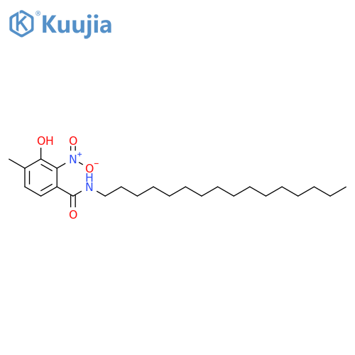 Benzamide, N-hexadecyl-3-hydroxy-4-methyl-2-nitro- structure