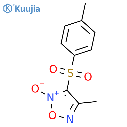 1,2,5-Oxadiazole, 3-methyl-4-[(4-methylphenyl)sulfonyl]-, 5-oxide structure