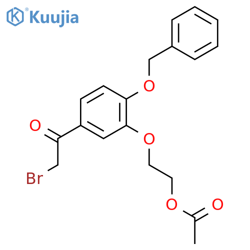 Ethanone,1-[3-[2-(acetyloxy)ethoxy]-4-(phenylmethoxy)phenyl]-2-bromo- structure
