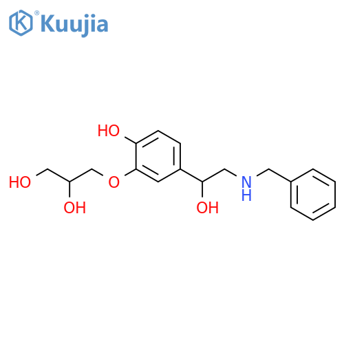1,2-Propanediol,3-[2-hydroxy-5-[1-hydroxy-2-[(phenylmethyl)amino]ethyl]phenoxy]- structure