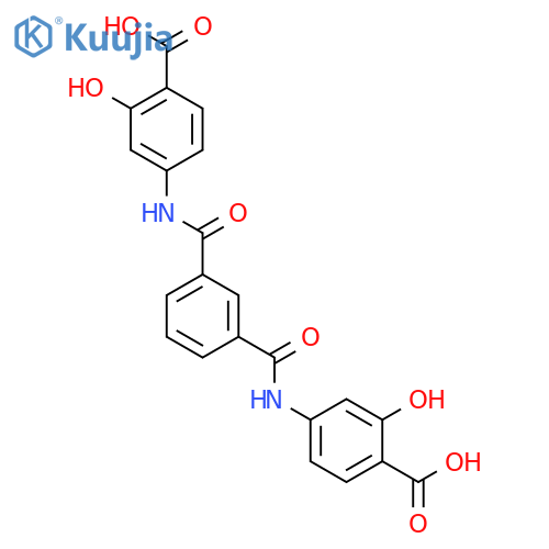 4,4'-[1,3-Phenylenebis(carbonylazanediyl)]bis(2-hydroxybenzoic acid) structure