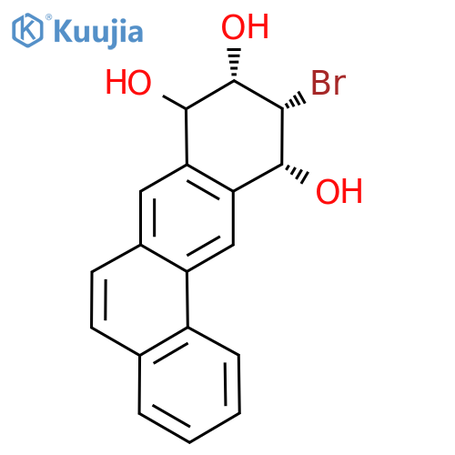 (8α,9β,10β,11α)-10-Bromo-8,9,10,11-tetrahydrobenzaanthracene-8,9,11-triol structure