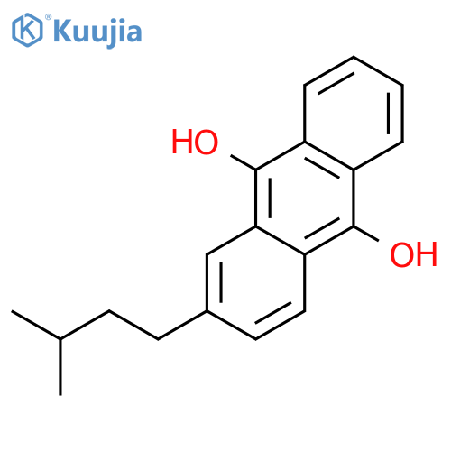 9,10-ANTHRACENEDIOL, 2-(3-METHYLBUTYL)- structure