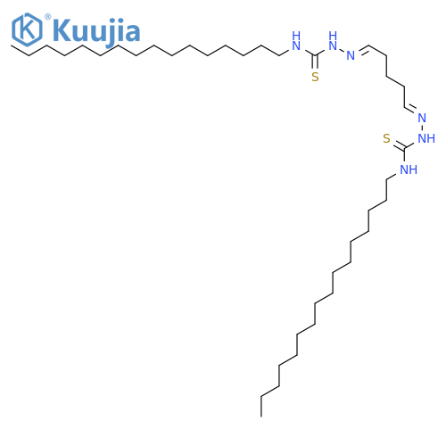 1-hexadecyl-3-[(z)-[(5z)-5-(hexadecylcarbamothioylhydrazinylidene)pentylidene]amino]thiourea structure