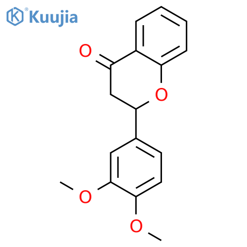 4H-1-Benzopyran-4-one,2-(3,4-dimethoxyphenyl)-2,3-dihydro- structure