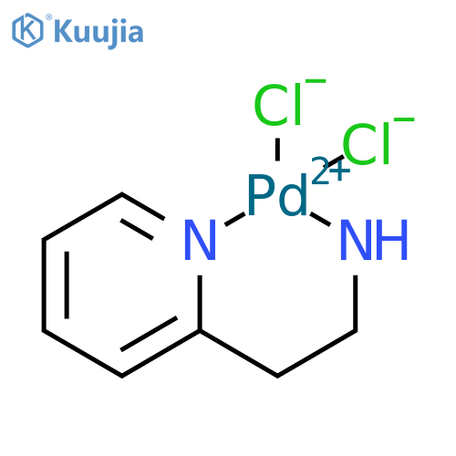 Palladium, dichloro(2-pyridineethanamine-Nα,N1)-, (SP-4-3)- (9CI) structure
