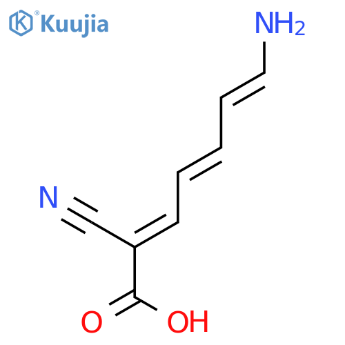 2,4,6-HEPTATRIENOIC ACID, 7-AMINO-2-CYANO- structure