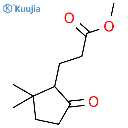 CYCLOPENTANEPROPANOIC ACID, 2,2-DIMETHYL-5-OXO-, METHYL ESTER structure