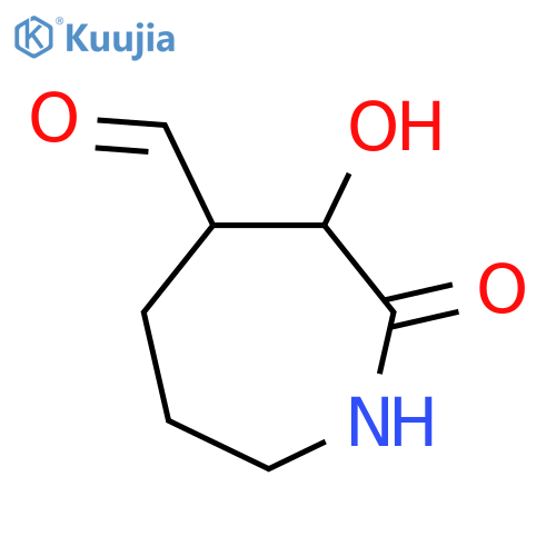 1H-Azepine-4-carboxaldehyde, hexahydro-3-hydroxy-2-oxo- (9CI) structure