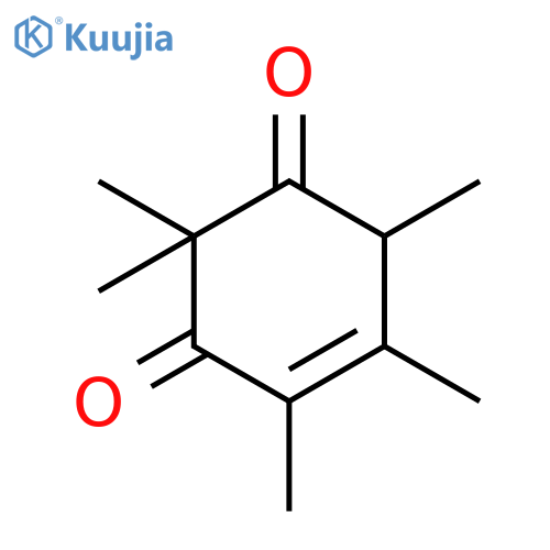 4-CYCLOHEXENE-1,3-DIONE, 2,2,4,5,6-PENTAMETHYL- structure