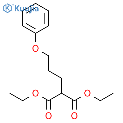 Propanedioic acid,2-(3-phenoxypropyl)-, 1,3-diethyl ester structure