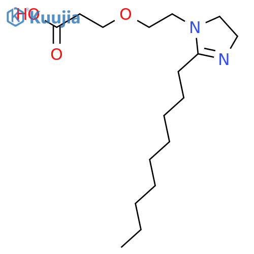 3-[2-(2-nonyl-4,5-dihydro-1H-imidazol-1-yl)ethoxy]propanoic acid structure