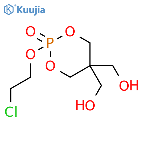 [2-(2-chloroethoxy)-2-oxido-1,3,2-dioxaphosphinane-5,5-diyl]dimethanol structure