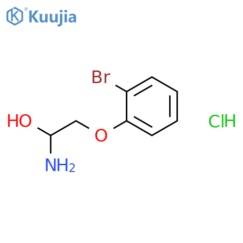 Ethanol, 1-amino-2-(2-bromophenoxy)-, hydrochloride structure