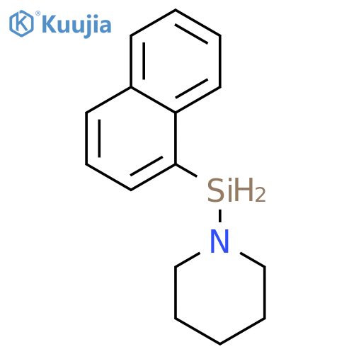 Piperidine, 1-(1-naphthalenylsilyl)- structure